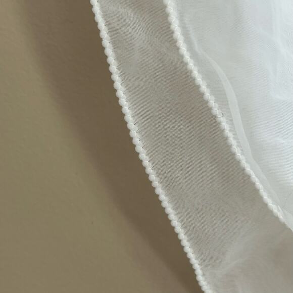 Vintage Sheer Bell Sleeve Peignoir Robe Long Lingerie Negligee Embroidered - Picture 5 of 9